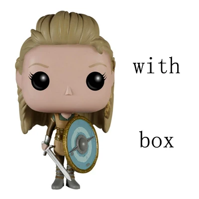 with retail box Funko Pop Vikings Ragnar Lothbrok 177& Lagertha 178 виниловые фигурки игрушки-модели Подарочные - Цвет: with retail box