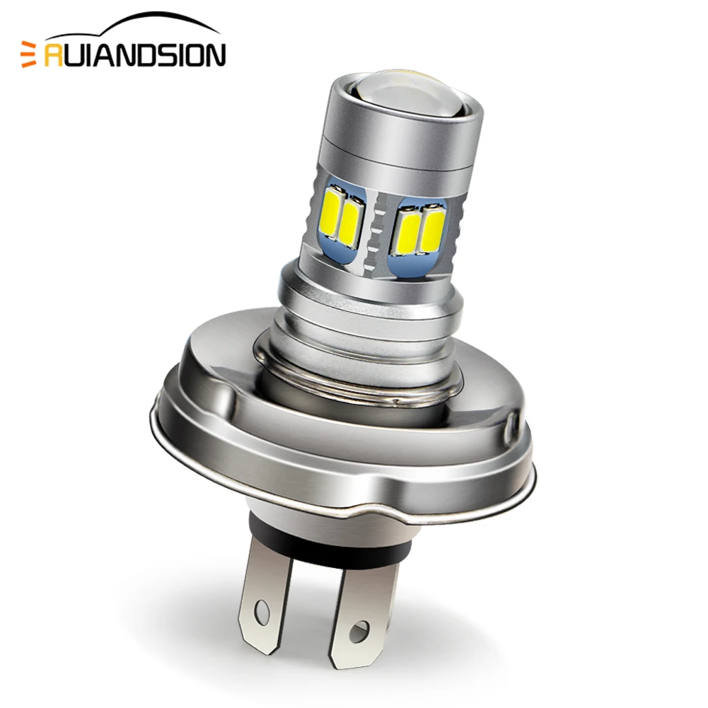 

RUIANDSION 1Pcs P45T R2 5730SMD 12LEDS 2W Bulb DC 6-30V 6V 12V 24V Motor Accessories Former Fog Lght For Motorbike Tractor 6000K