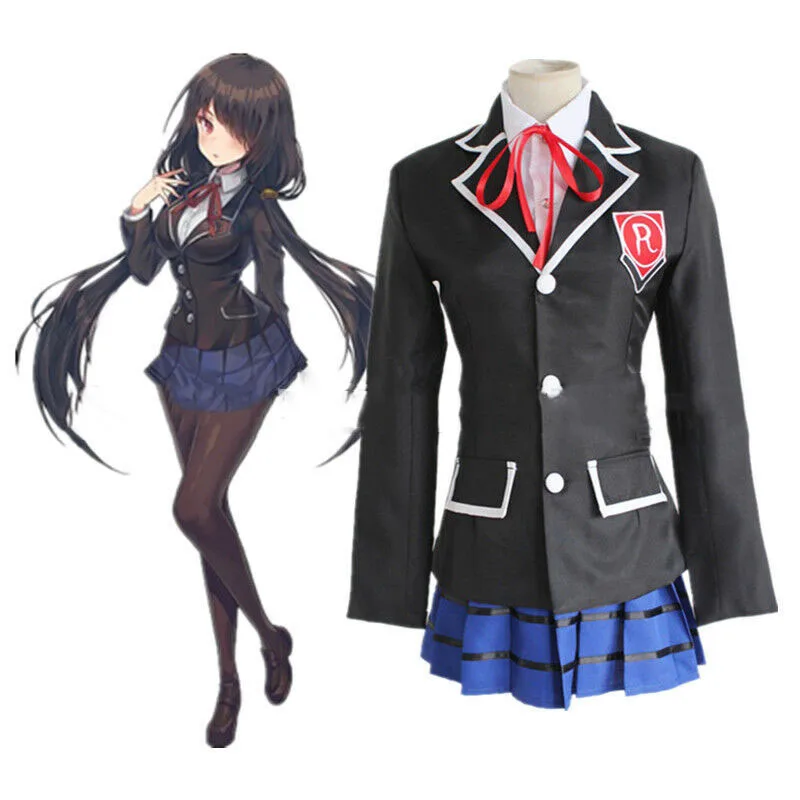 

Tokisaki Kurumi Anime DATE A LIVE Cos Role Play Outfits Costume Student Suit Cos School Uniform