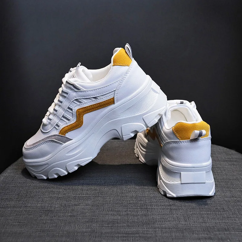 

Platform Sneakers Women Height Increase Shoes Plus Size 43 Women Fall Shoes Chunky Sneakers Zapstos Mujer Woman Vulcanize Shoes