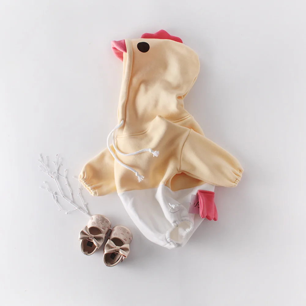 Зимняя одежда для малышей комбинезон с капюшоном милый новорожденных мальчиков