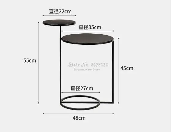 Современный журнальный столик в скандинавском стиле модный двухслойный