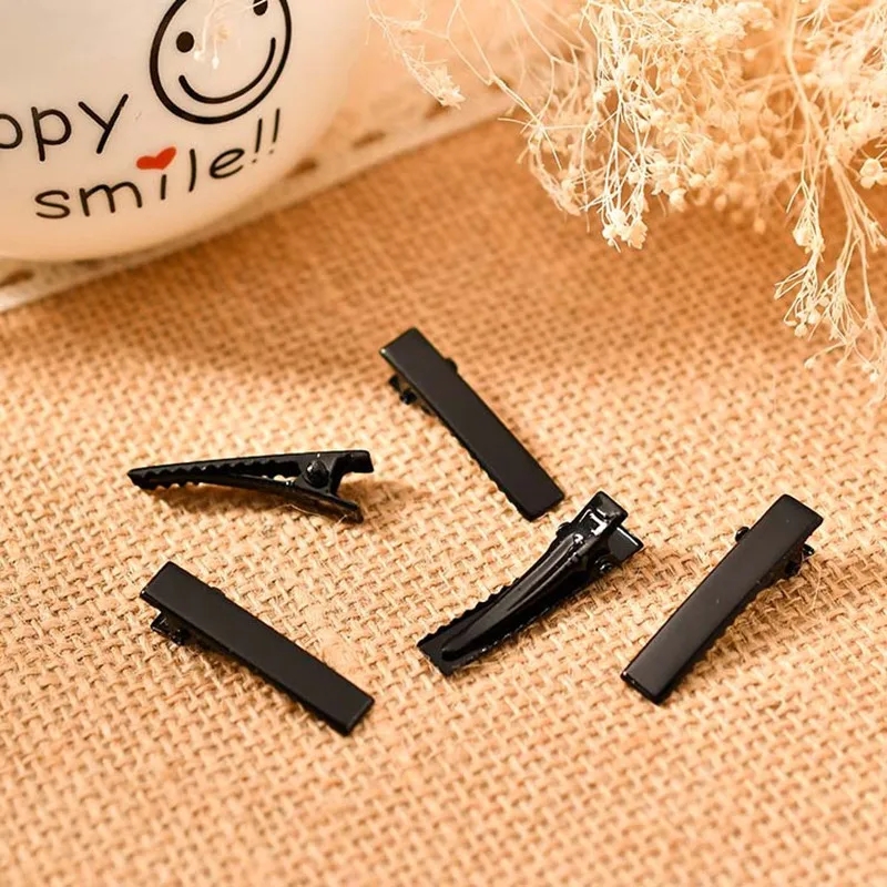 Металлическая заколка для волос аллигатора черная аксессуары 10/20 шт. 32/45/55/75