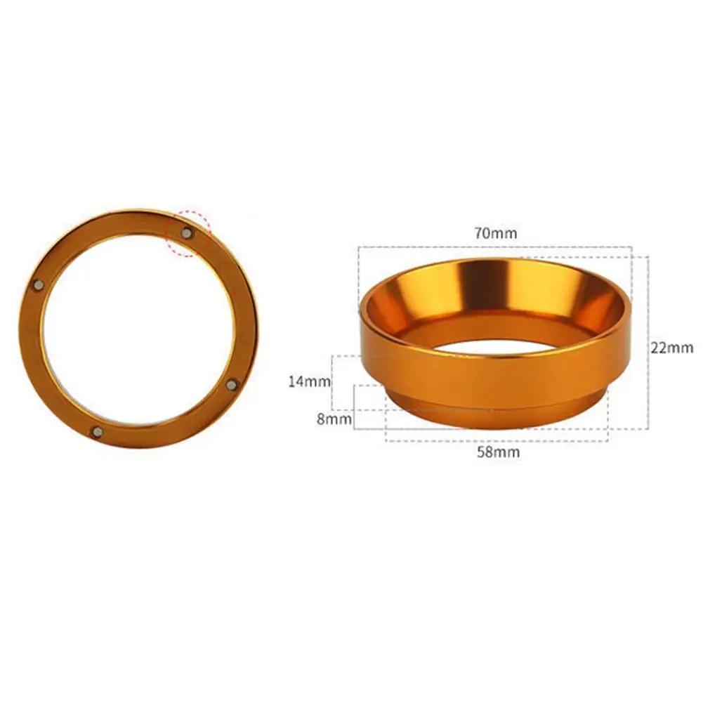 

51/53/58mm Steel Coffee Powder Ring Intelligent Dosing Tool Coffee Brewing Ring Bowl Filter Coffee Powder U5Y2
