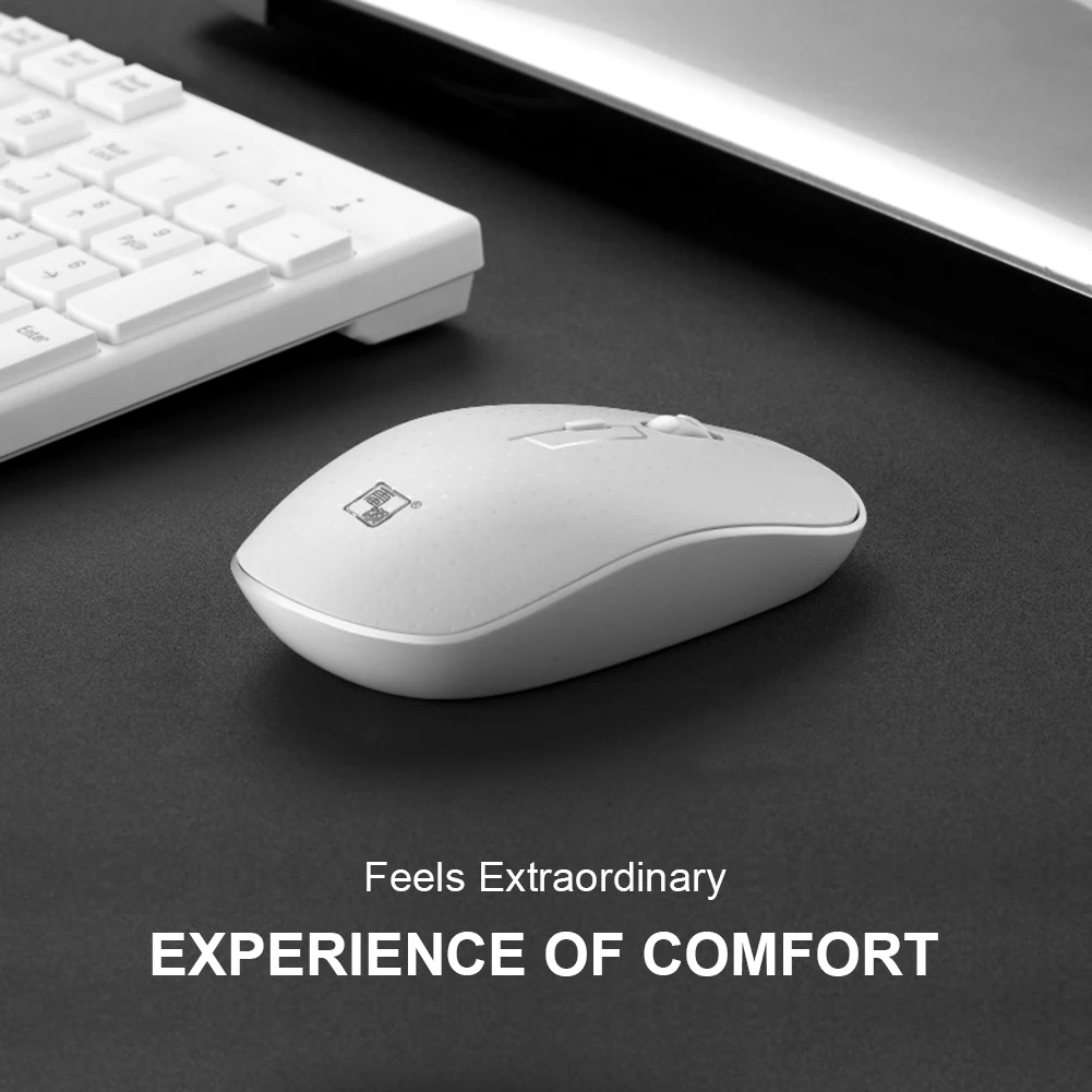 

LX710 Wireless Keyboard Mouse Combo 2.4GHz USB Receiver Chocolate Keycap Ultra Slim Keyboard 4 Buttons Optical Mice Set for PC