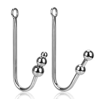 anal hook butt plug with balls sex toys for men women adult products metal stainless steel anal dilator hole
