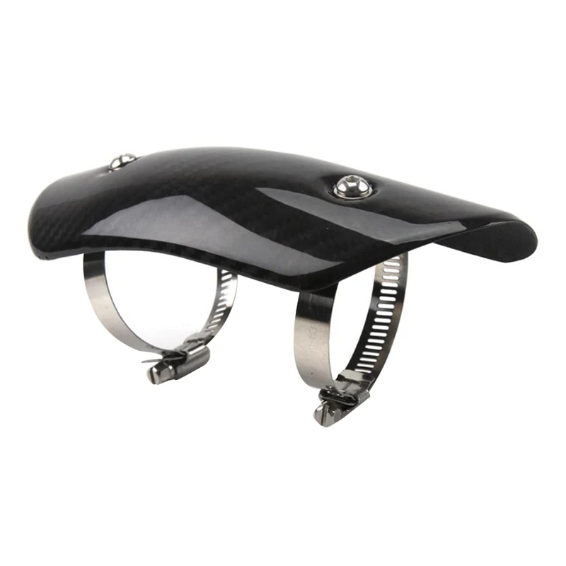 

Защита для выхлопной трубы мотоцикла, протектор из углеродного волокна, тепловая защита, защита от ожогов для Yamaha Kawasaki Honda