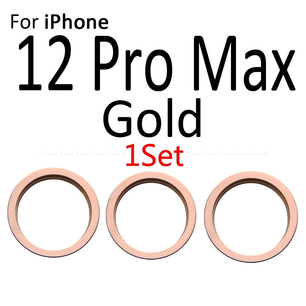 

10set/lot Rear Camera Outside Metal Frame Cover For iPhone 12 Mini Pro Max Back Main Camera Ring Bezel Bumper Replacement Parts