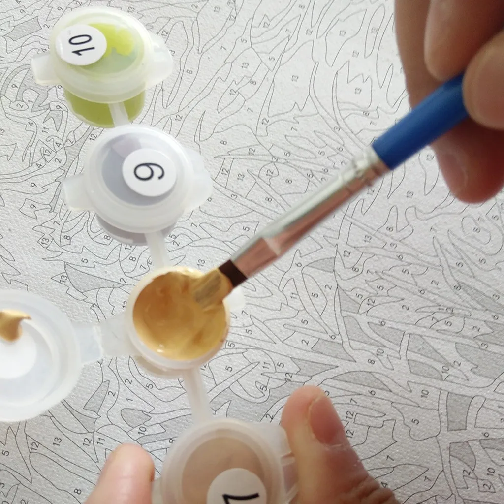 2020 new style romantic color balloon DIY digital oil painting kit By Numbers Coloring Picture without inner frame Home Decors | Дом и сад