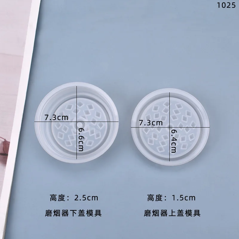 

DIY Herb Grinder Tobacco Shredder Epoxy Resin Molds Ashtray Tobacco Grinder Spice Mills Crusher Silicone Mold self-made Box
