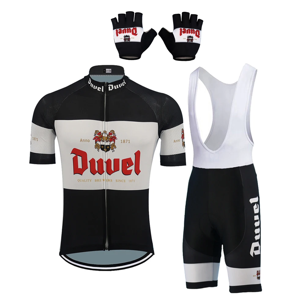 Классический черный трикотажный комплект Duvel Ropa мужской костюм для велоспорта Mtb