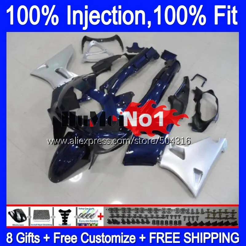 

Injection For KAWASAKI ZZR400 1993 1994 1995 1996 1997 1998 1999 111MC.4 blue silvery ZZR 400 ZZR-400 93 95 96 97 98 99 Fairing