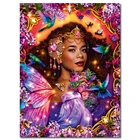 QIZITENG новая 5D алмазная живопись, Африканская женщина, алмазная вышивка, мозаика, вышивка крестиком, портретная картина из бисера, украшение для дома