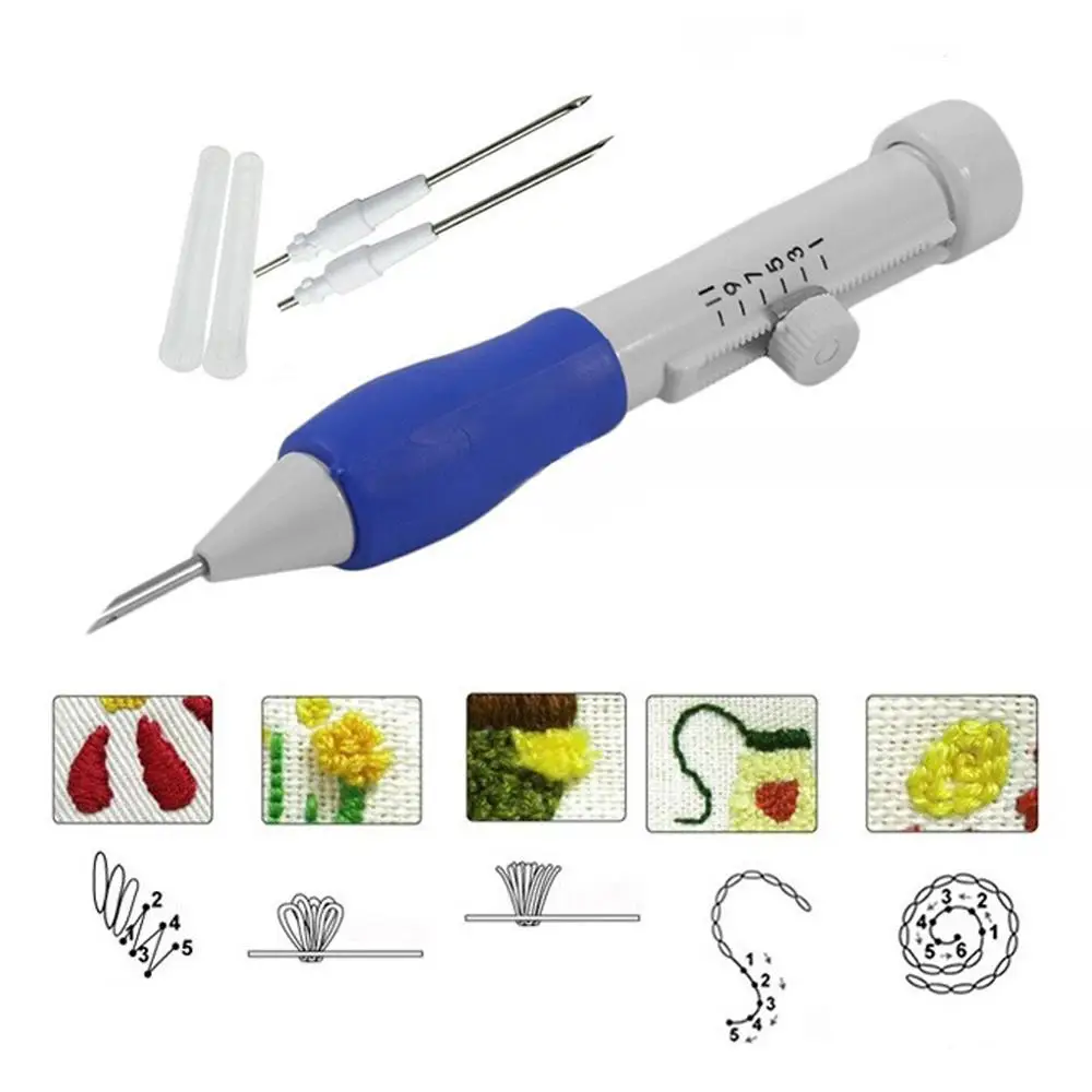 

Популярная ручка для вышивания, волшебная ручка для вышивания, рукоделие, волшебная ручка для вышивания, набор 1,3/1,6/2,2 мм, игла для перфораци...