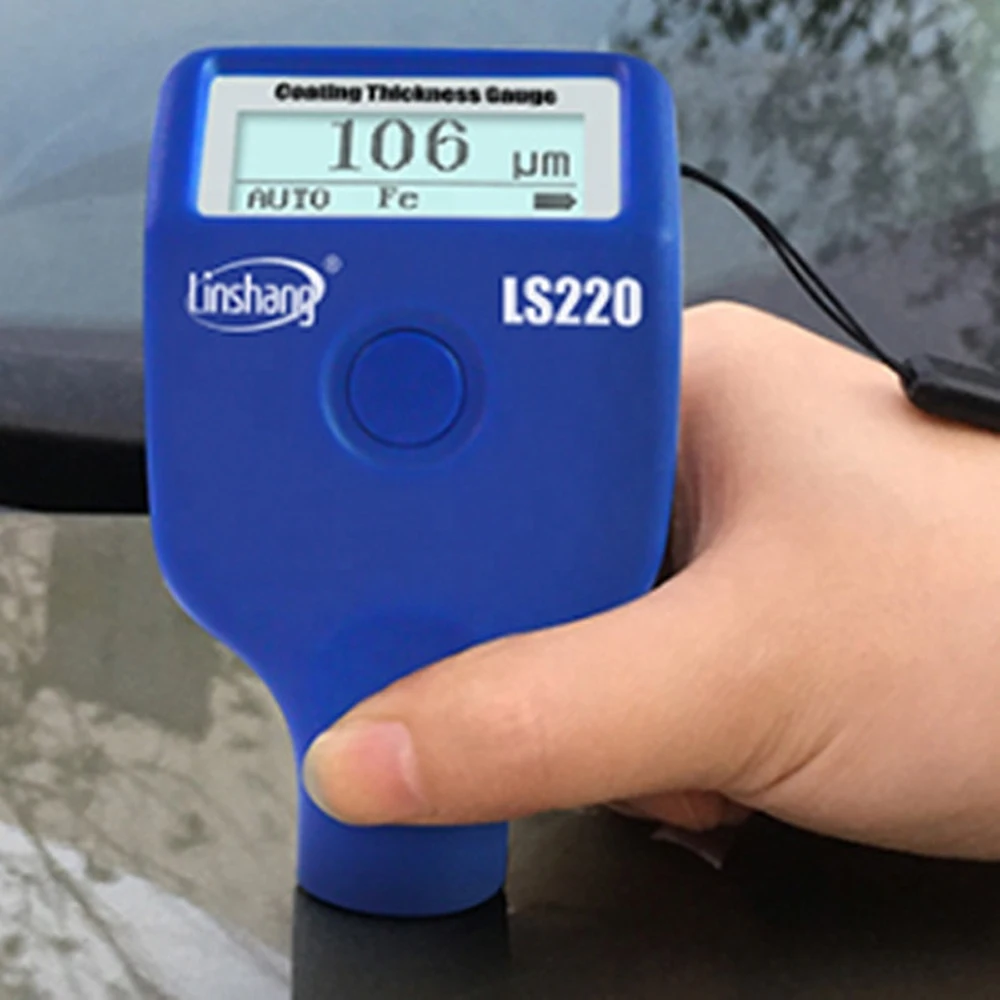 LS220 автомобильный измеритель толщины лакокрасочного покрытия автомобиля Тестер