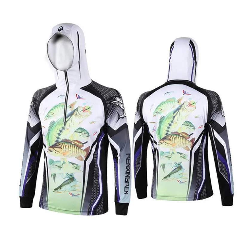 Мужская брендовая одежда для рыбалки дышащая быстросохнущая рубашка с защитой