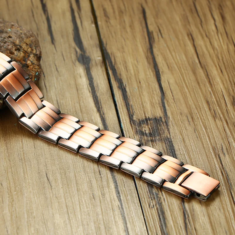 Магнитный медный браслет Oktrendy для мужчин магнитные мужские браслеты Bio Ele ts Energy