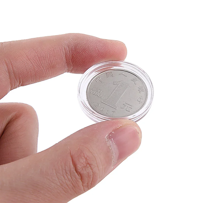 

Coin Storage Case Commemorative Coin Collection Protector Square Box Coin Storage Box For Home DIY Collectiom