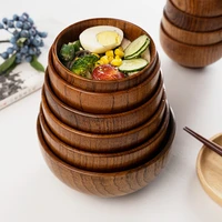 japanese ramen bowl kitchen instant noodle bowl restaurant wooden tableware anti scalding creative childrens soup rice bowl