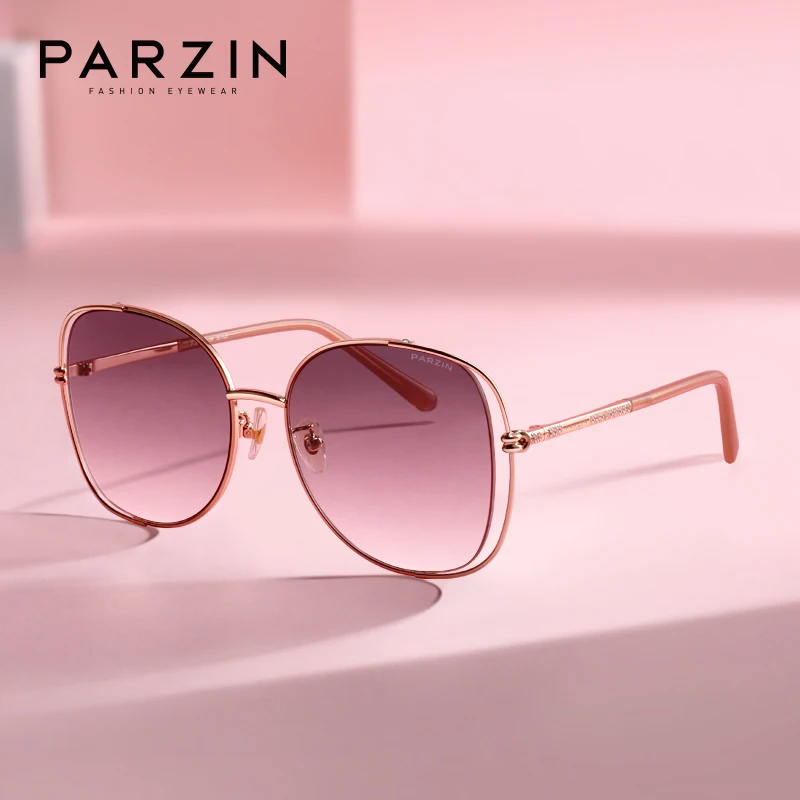 PARZIN Butterfly Sunglasses Women Outdoor Driving Goggle Diamond Sun Glasses Oversized Hollow Lunette De Soleil Femme | Аксессуары для