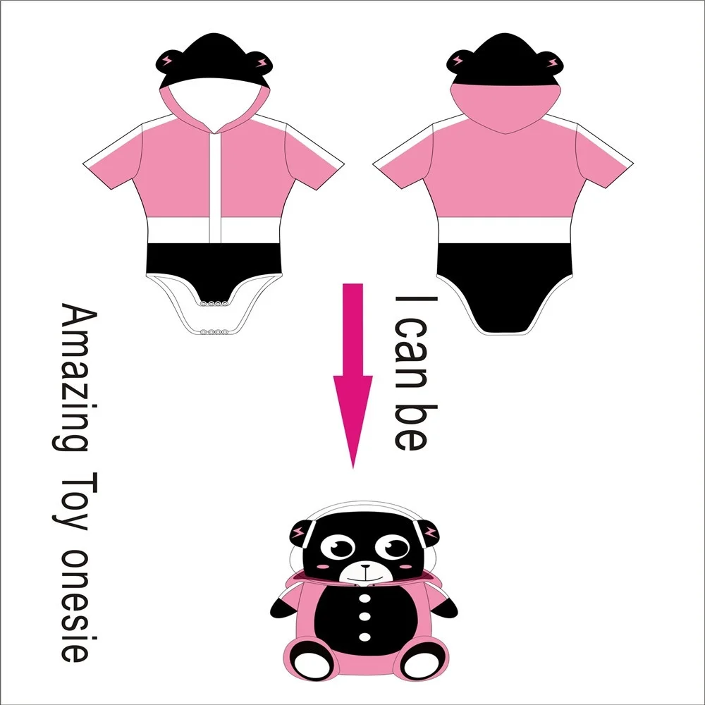 ABDL Детский комбинезон для взрослых с вышитыми глазами большой размер DDLG игрушки |