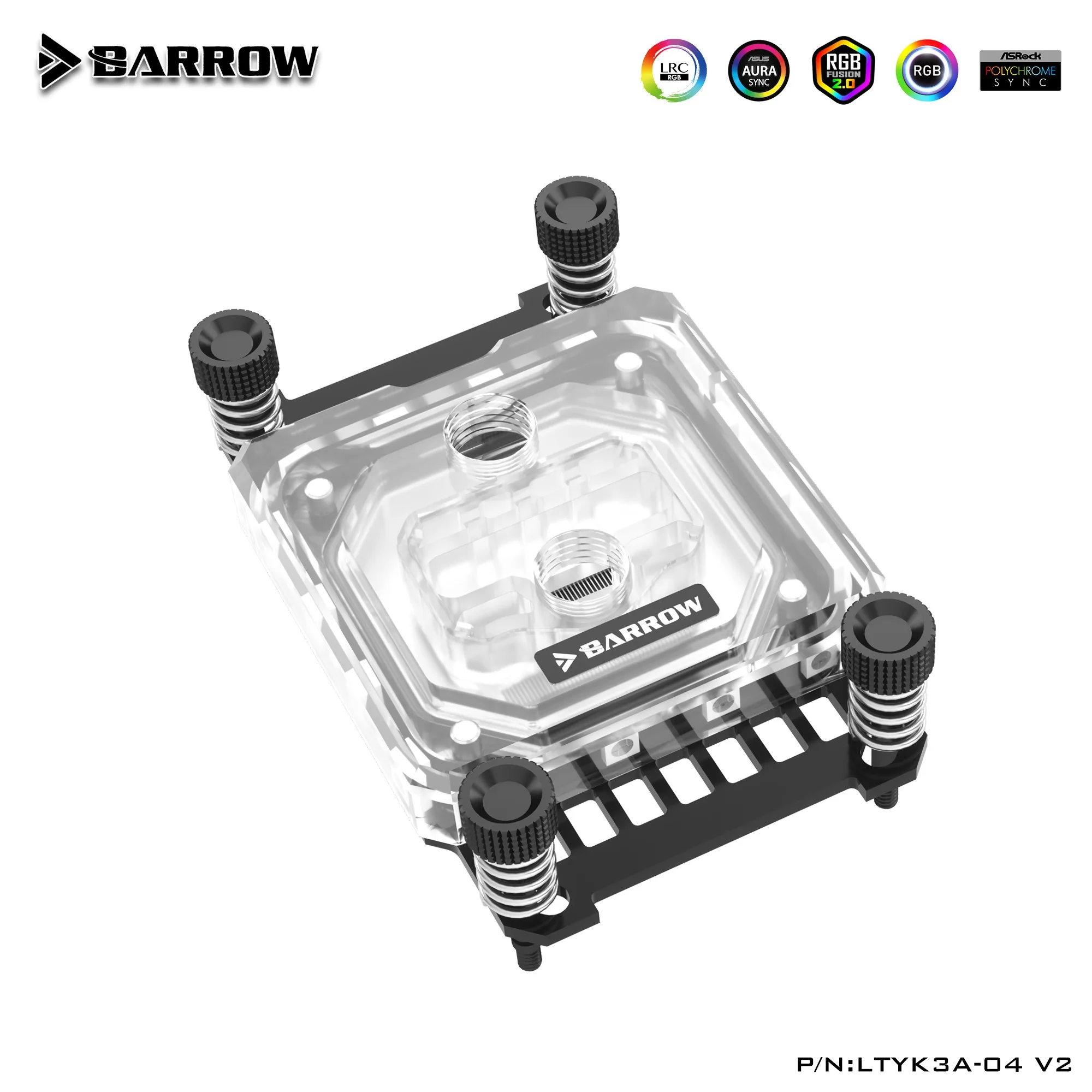 Barrow AMD AM3/AM4 платформа jetting micro waterway CPU водяной блок акриловая Aurora LTYK3A-04 V2 - купить по