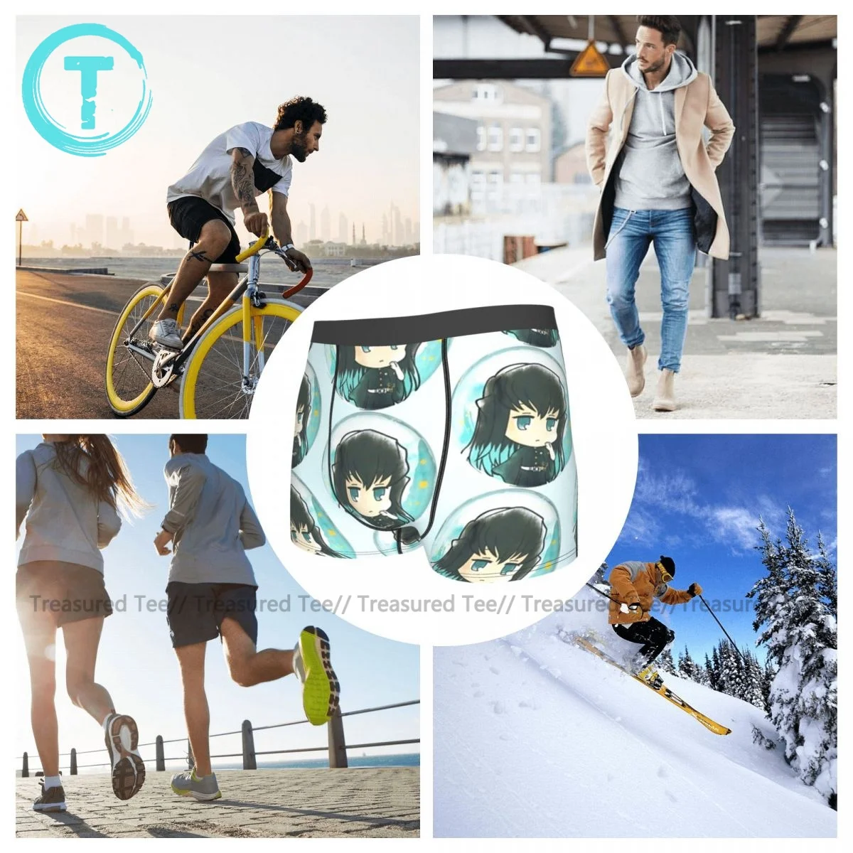 

Giyuu Underwear Funny Hot Design Trunk Polyester Pouch Youth Boxer Brief