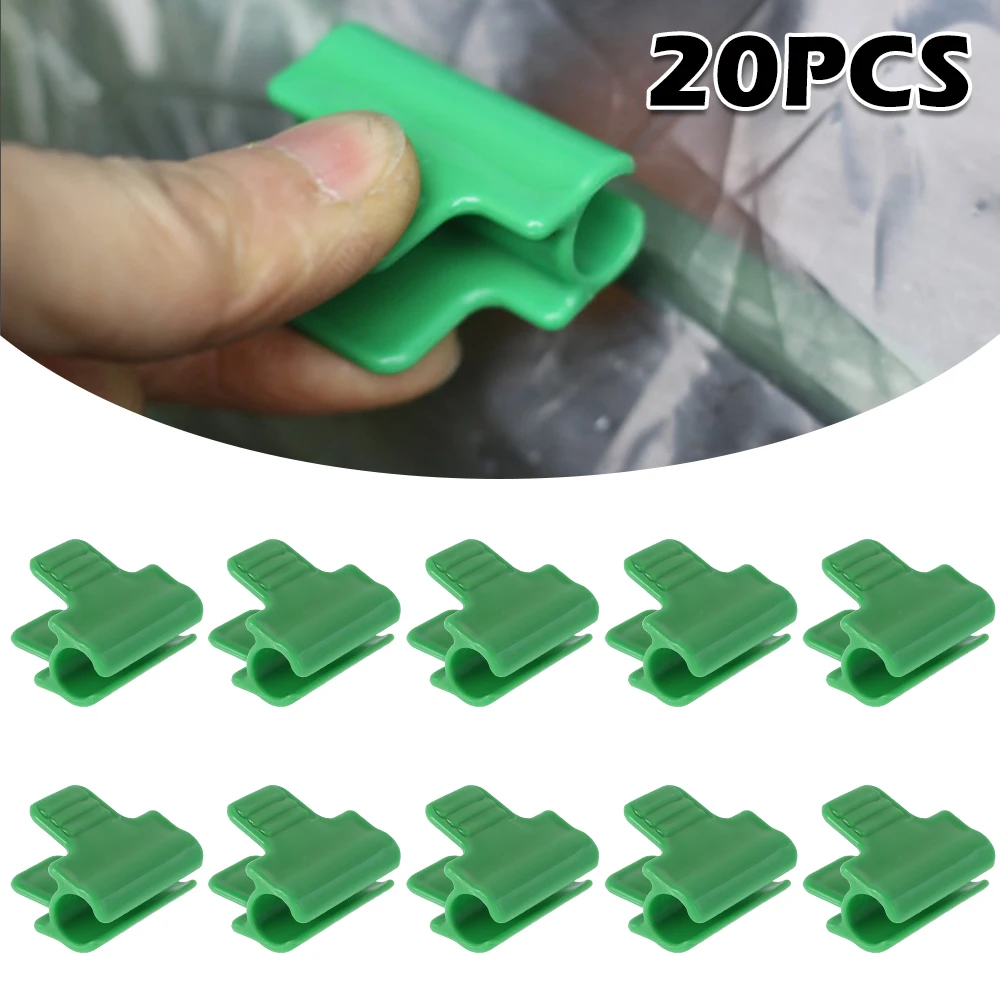 

20pcs Greenhouse Clip Plastic Film Buckle Sunshade Film Clamp Vegetable Gardening Supplies Anti-tear Strong Grip Snap Clamps