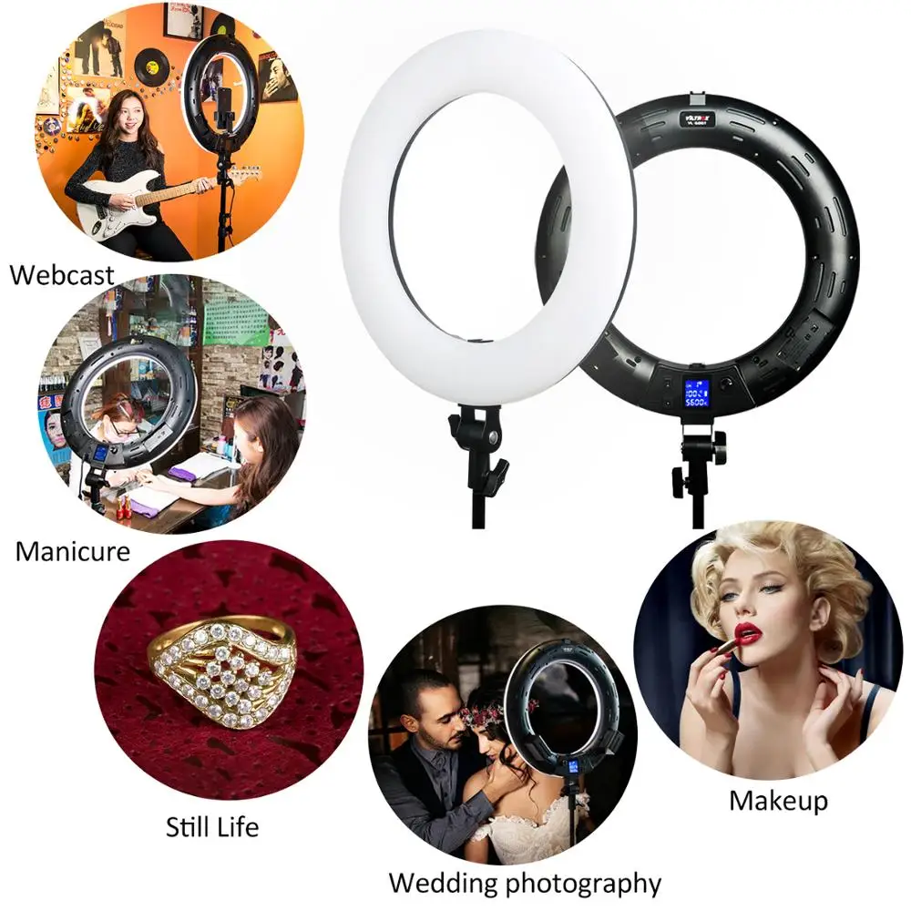 Viltrox VL-600T Professional Bi-Color LED Ring Video Light Fill remote Bi-color for photo shooting Studio YouTube | Электроника