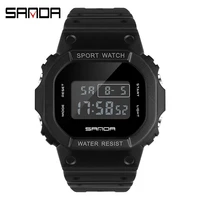 sanda watch 293 digital watch men women 50m waterproof sports watches male ladies clock electronic square watch lovers wrist