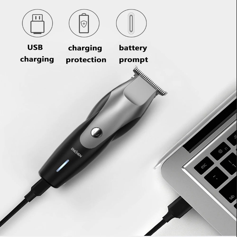 

Hair Clipper Professional Trimmer Men's Beard Cutting Machine USB Charging Wireless Trimmer Waterproof Hair Trimme