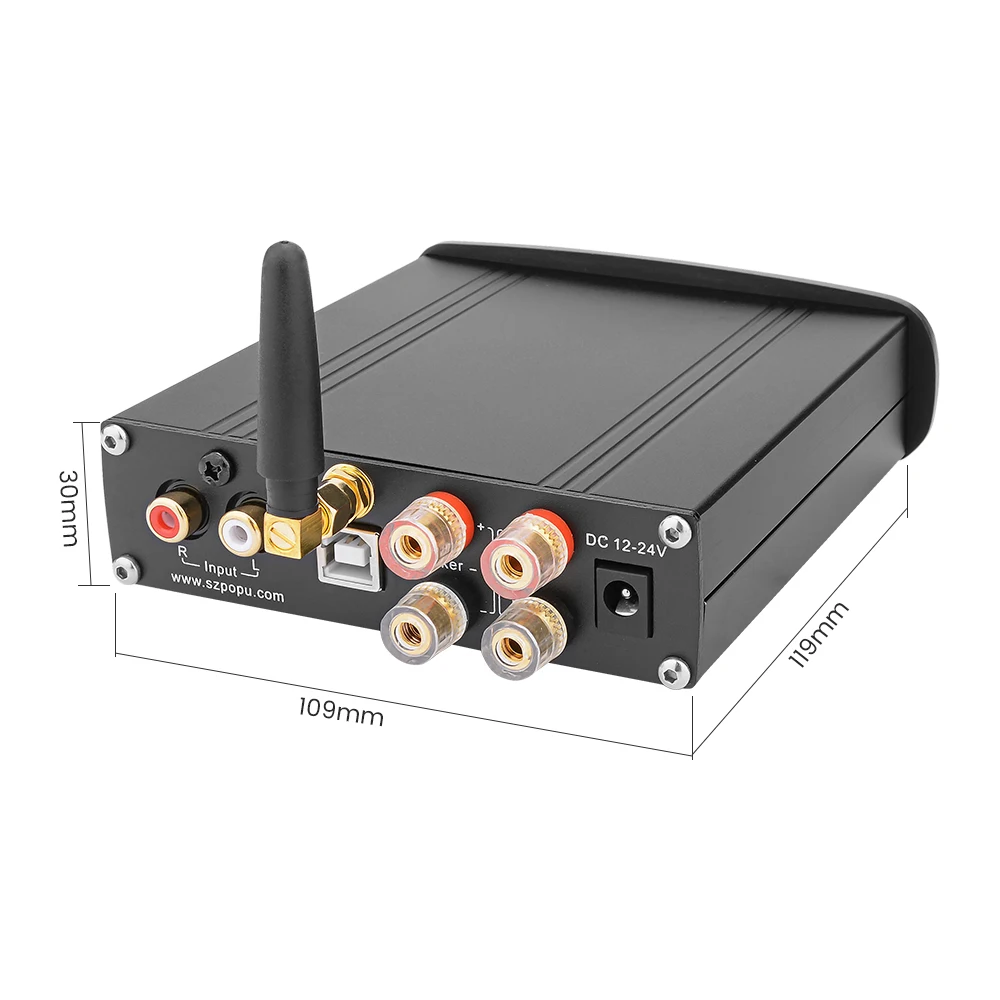 Цифровой усилитель мощности HIFI TPA3116 Bluetooth 5 0 аудиоресивер PCM5102 класс D 2 каналов 100