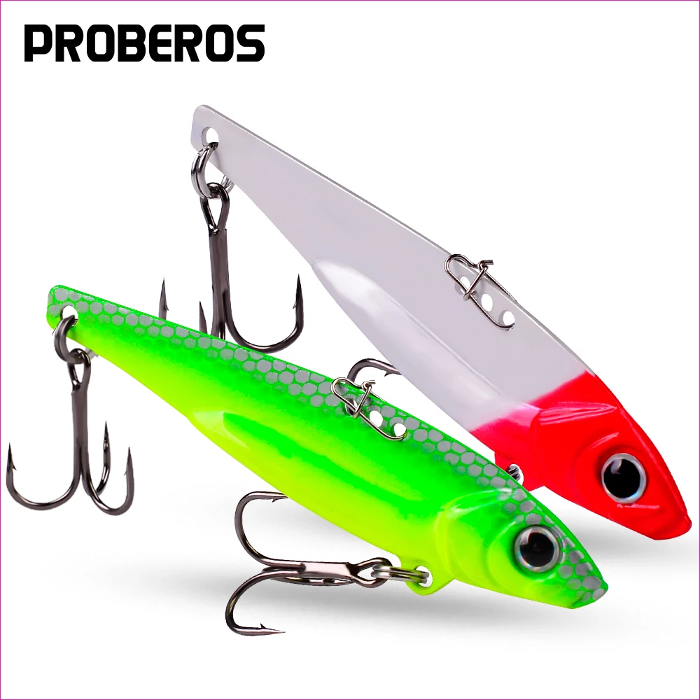 

PROBEROS 1PCS Jig Fishing Lures 7-12-17g Fishing Jigs Saltwater Lures Metal Bass Baits Artificial Shore Casting VIB Spoon