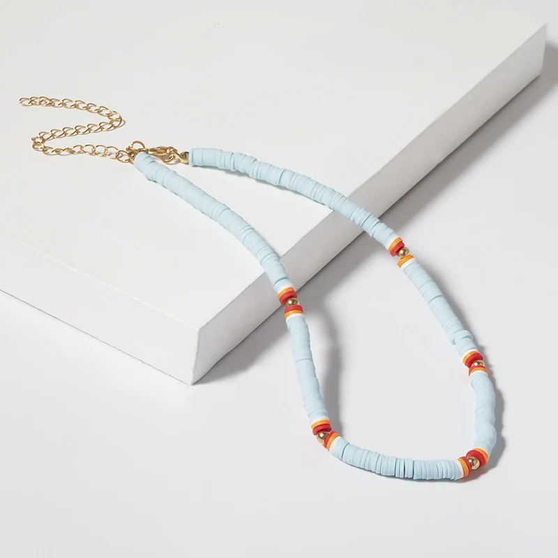 S02 SHIXIN Boho цветное колье-чокер для женщин модное Радужное корейское ожерелье этническое украшение воротника на шею колье - Окраска металла: S02