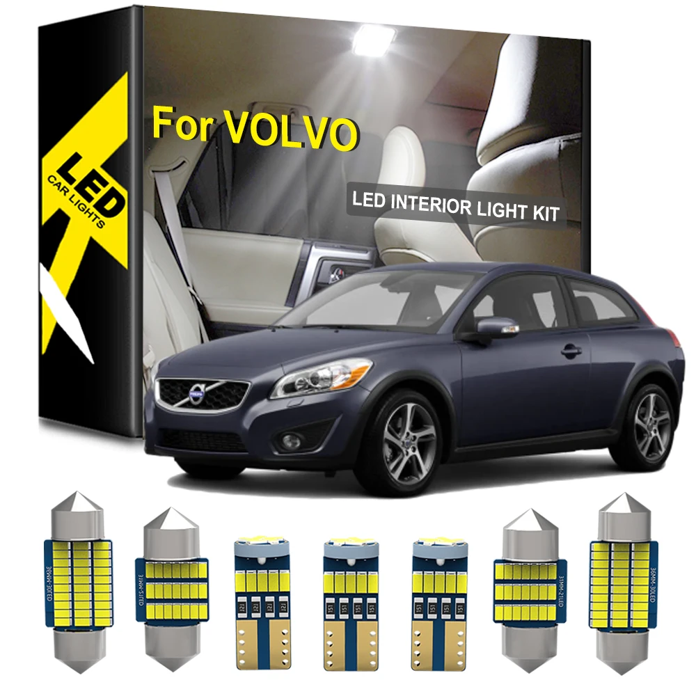 

LED Bulb For VOLOV C30 C70 S40 S60 S70 S80 V40 V50 V60 V70 XC60 XC70 XC90 Sedan Wagon Accessories Indoor License Plate Light Kit