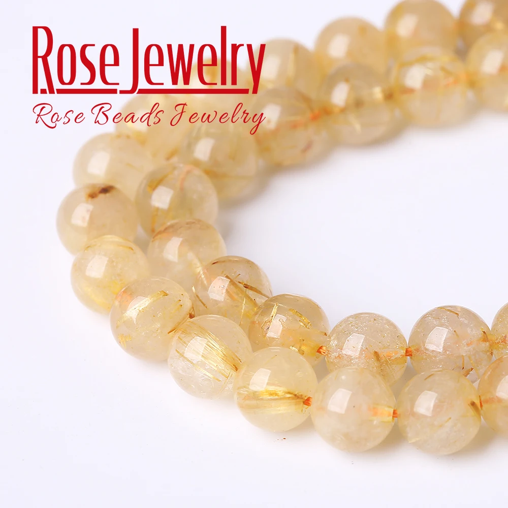 Круглые Бусины Из Натурального кварца 4/6/8/10/12 мм для изготовления ювелирных