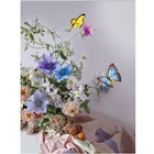 5D алмазная живопись с бабочками и цветами, 3D Алмазная живопись, полностью круглая вышивка стразы, алмазная живопись, цветы, домашний декор