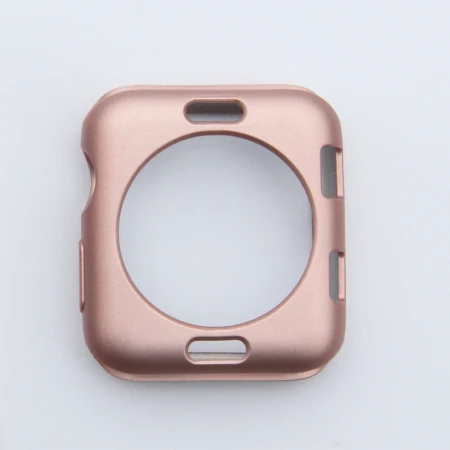 Аксессуары для часов для Apple Watch чехол 38 мм 42 мм 40 44 мм серия 4 3 2 1 мягкие, тонкие, из термополиуретана ультратонкий защитный бампер для iWatch 5 - Цвет: Розовое золото
