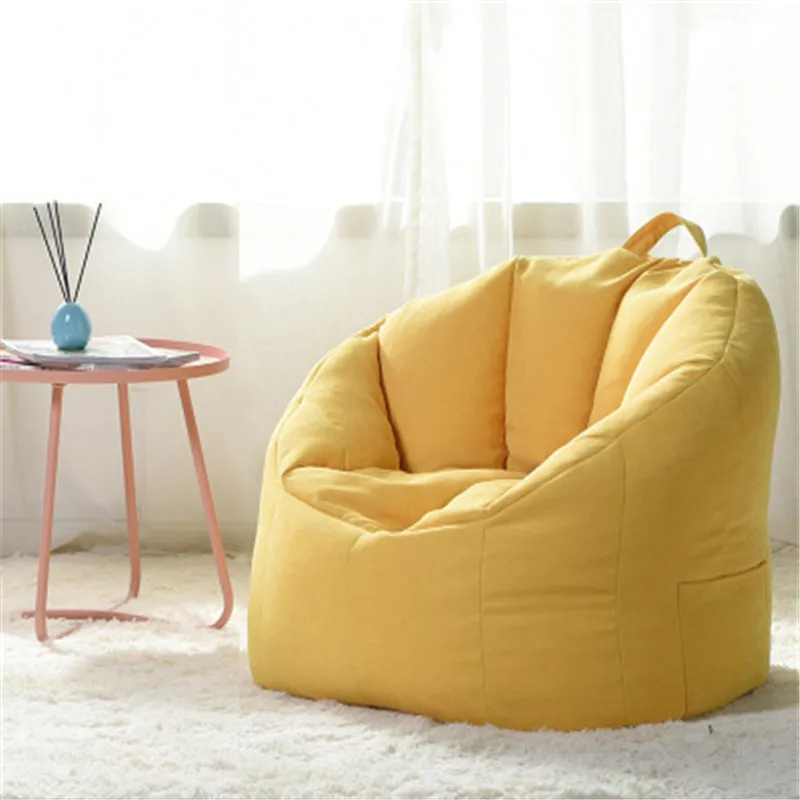 Большие чехлы для стульев Bean сумки ленивый диван взрослые Beanbag Чехлы без заполнения пуфик-оттоманка спальня гостиная мебель для дома