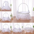 Корзина для цветов, имитация лепестков вечерние ринки, домашний декор, подарки, размещение цветочных лепестков и конфет, свадебные принадлежности