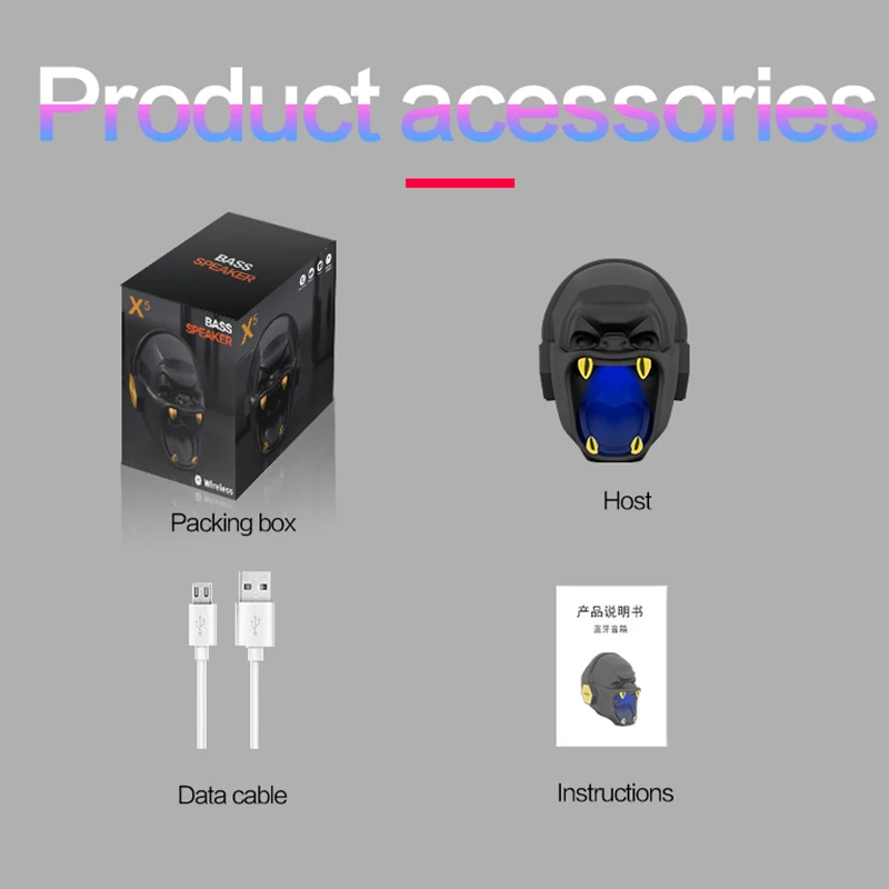 

X5 Wireless Bluetooth Speaker TWS Subwoofer Bass Stereo Sound speakers FM Audio Music Player Home Party Speaker Audio Player