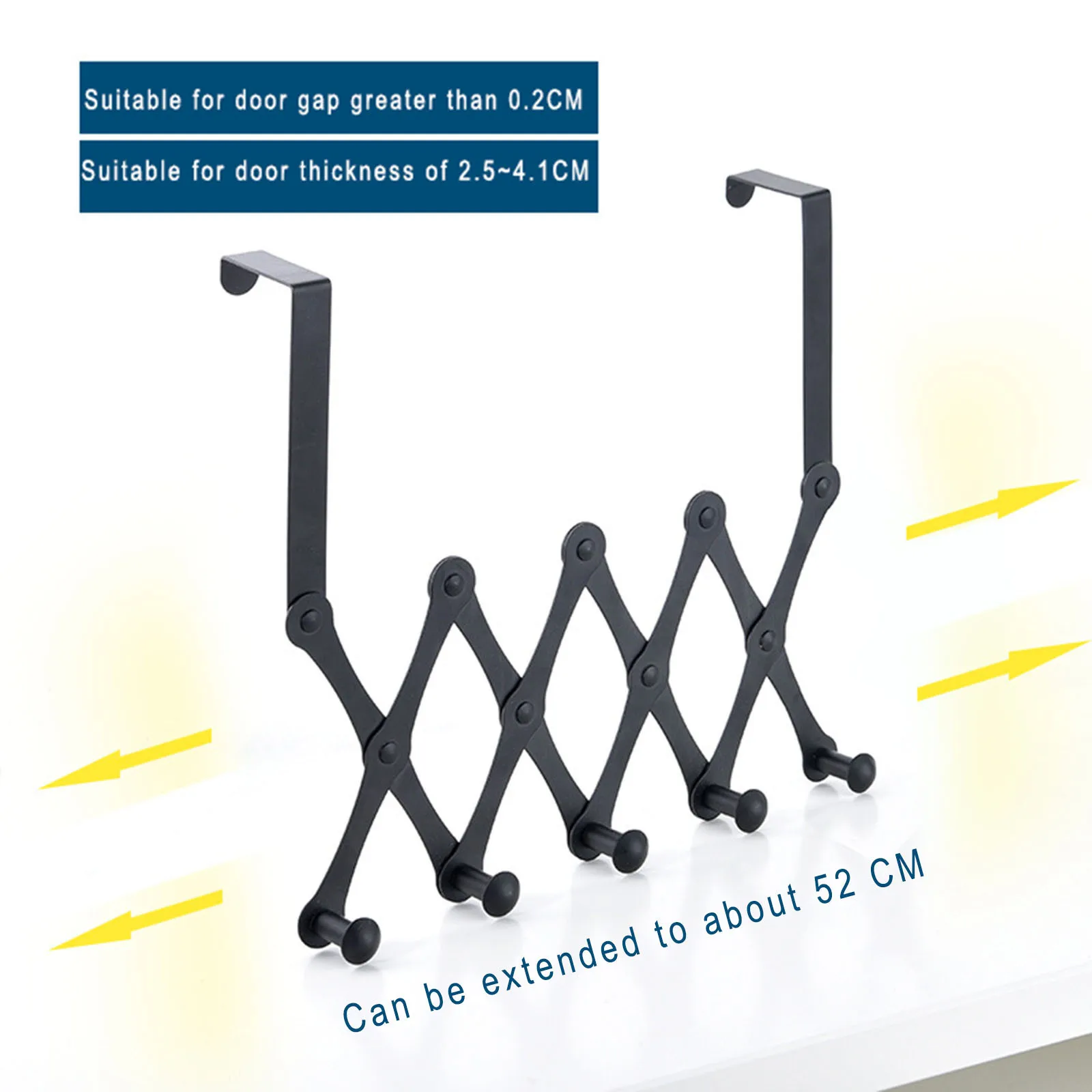 

Stainless Steel Door Rear Suspension Telescopic Hook Movable Folding Hook