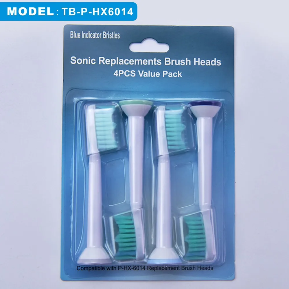 4 шт./лот вибрационные сменные насадки для зубной щетки для Philips Sonicare proresyota HX6014/HX6024/HX6034/HX6064 - Цвет: HX6014