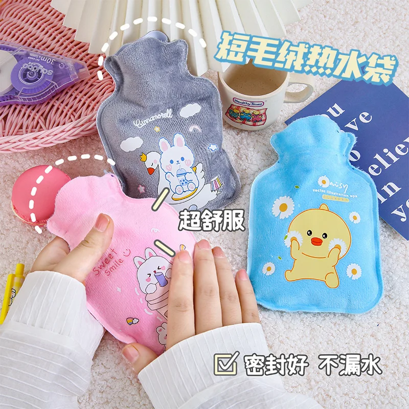 

1pc Cute Hot Water Bottle Warm Belly Treasure Cartoon Warmer Filled Mini Explosion-proof Portable Winter Reusable Hand Warmer