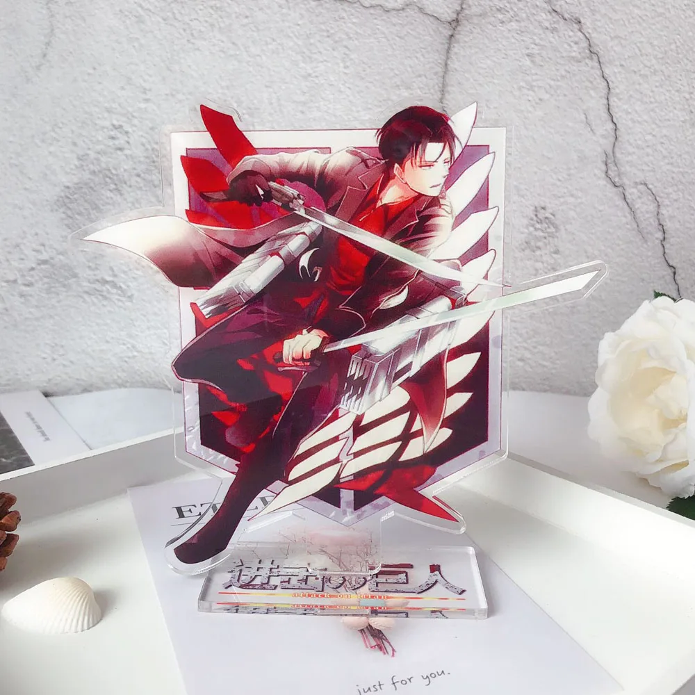 Фигурка экшн-героя из аниме Атака Титанов Levi Ackerman акриловая настольная фигурка