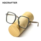 HDCRAFTER большие оправы для очков по рецепту, деревянная оптическая оправа для очков с прозрачными линзами, мужские и женские оправы для очков для чтения