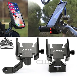 for yamaha tmax560 t max560 techmax tmax 560 t max universal motorcycle parts handlebar mobile phone holder gps stand bracket free global shipping