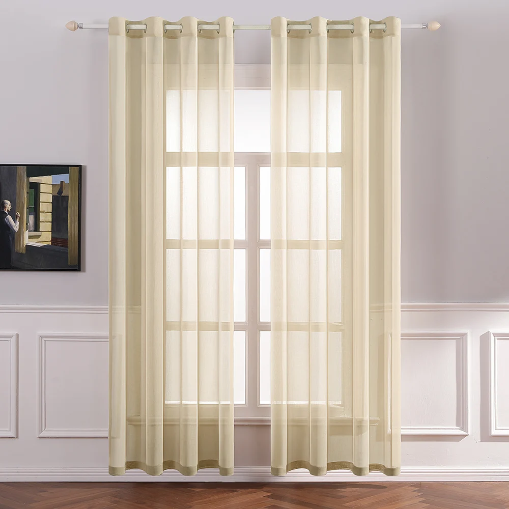 1 шт. Прозрачная Вуаль тюлевые занавески все матч домашний декор спальни окна