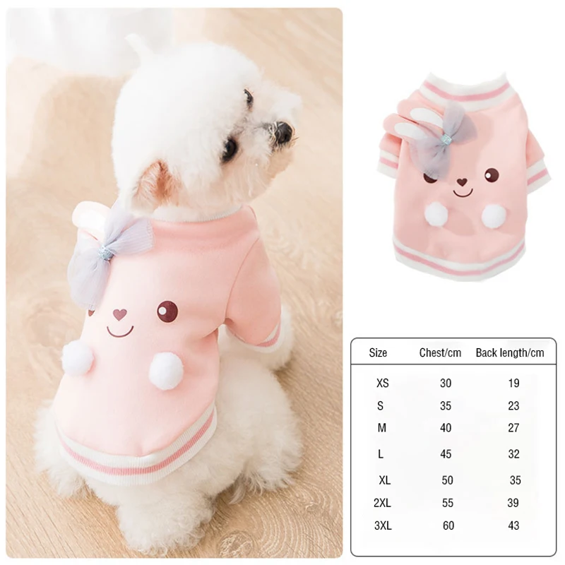 

Cartoon Dog Hoodie Spring Pet Dog Clothes For Dogs Coat Jacket Cotton Ropa Perro French Bulldog Clothing For Dogs Pets Clothing