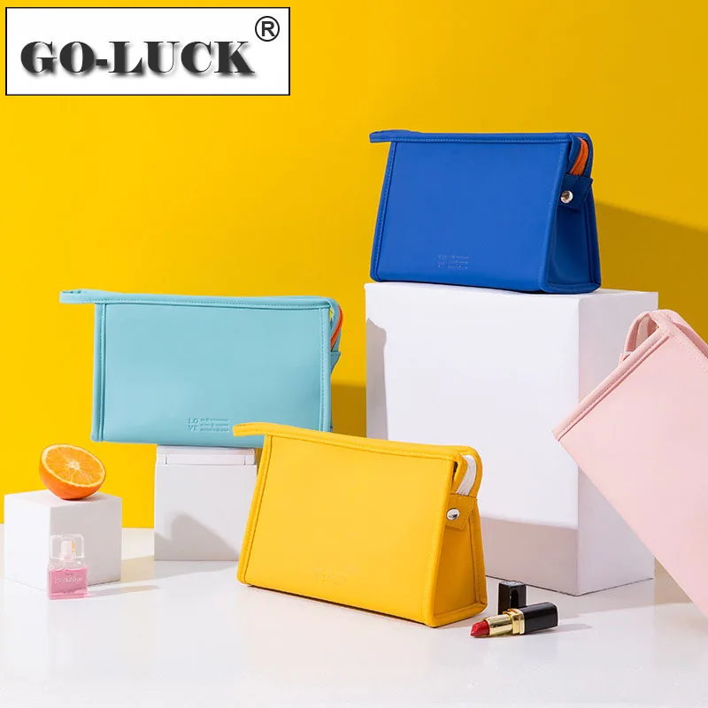 Новинка косметичка из ПУ кожи водонепроницаемая модная Женская дорожная для